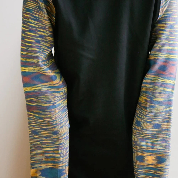 Adidas X Missoni Black Multicolour Sleeve Long Zip Up Running Jacket - Picture 7 of 10
